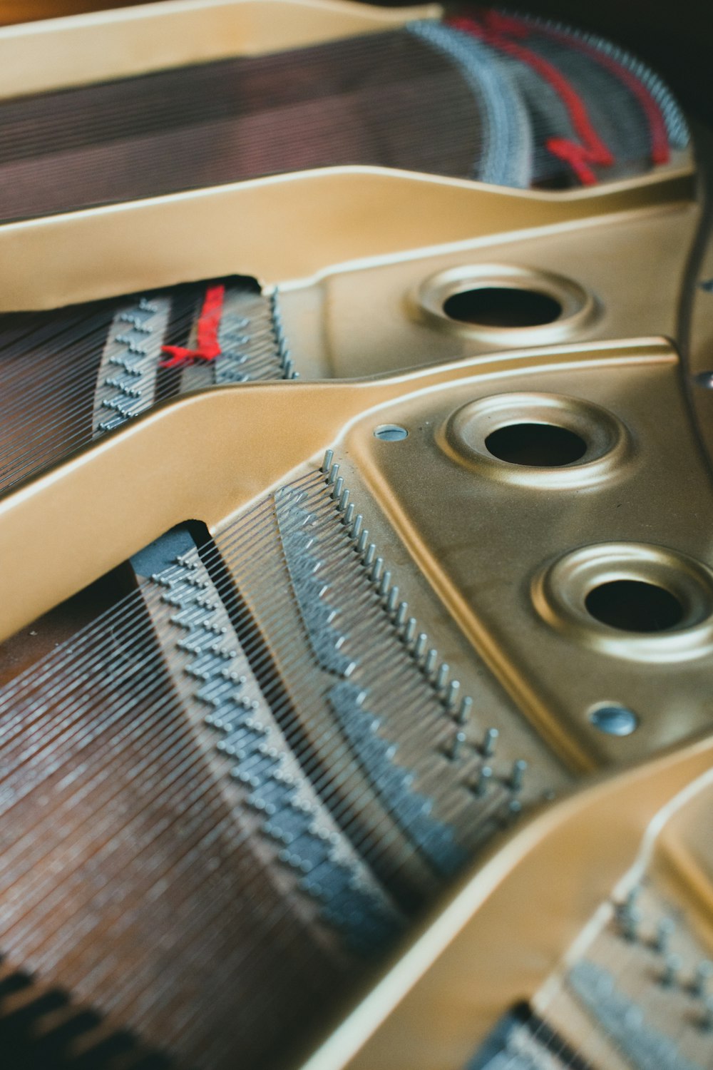 a close up of a pair of musical instruments