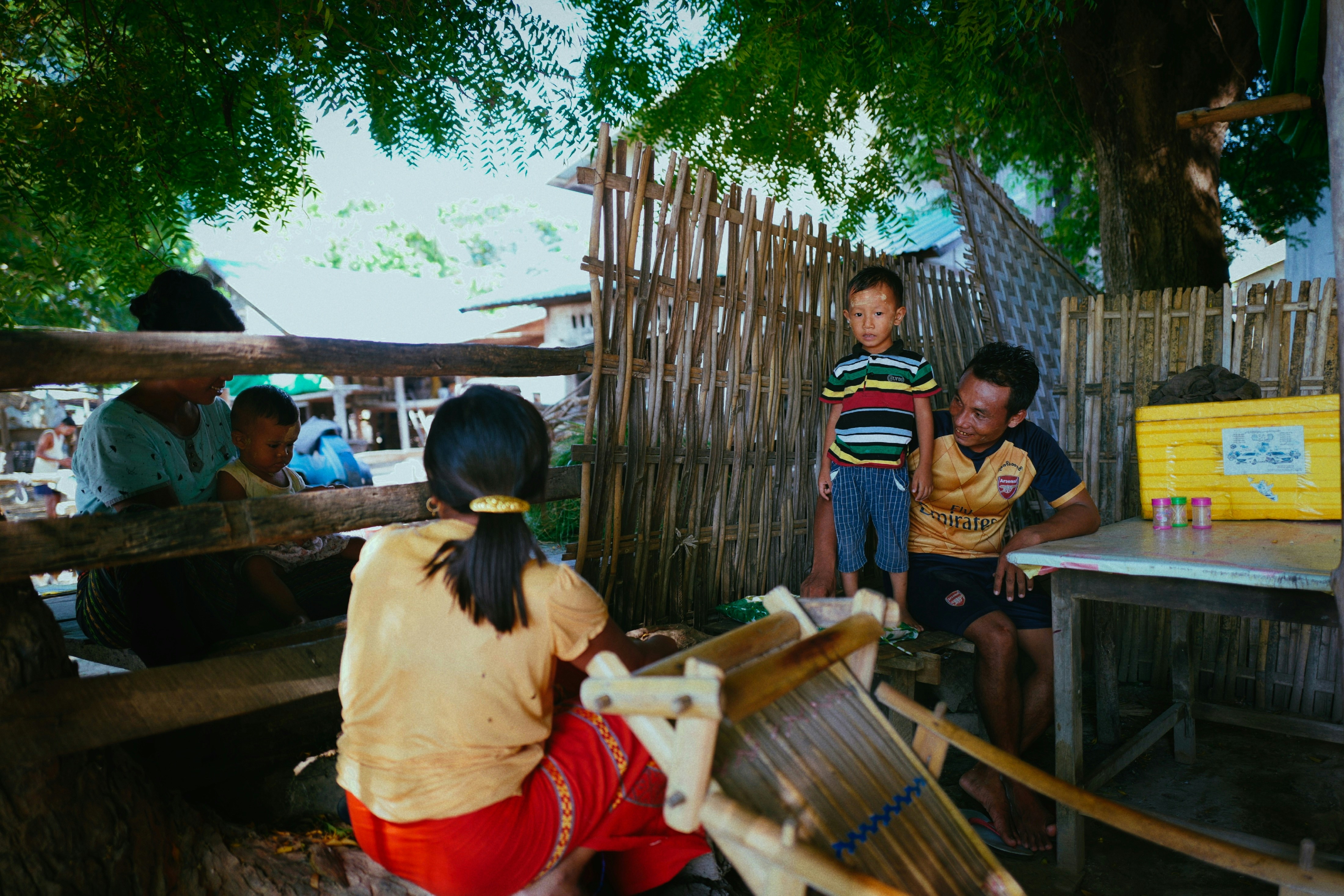 Niños estudiando en Jarabacoa
