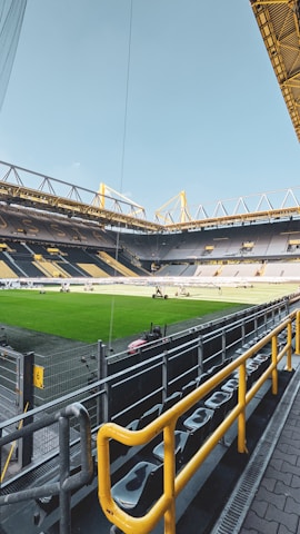 a stadium filled with lots of empty seats
