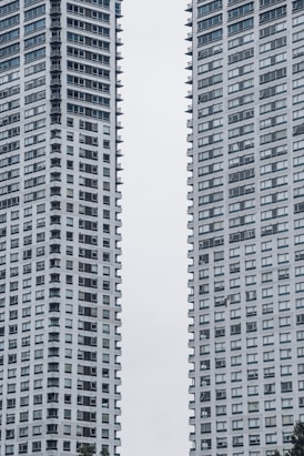 a tall skyscraper and a window