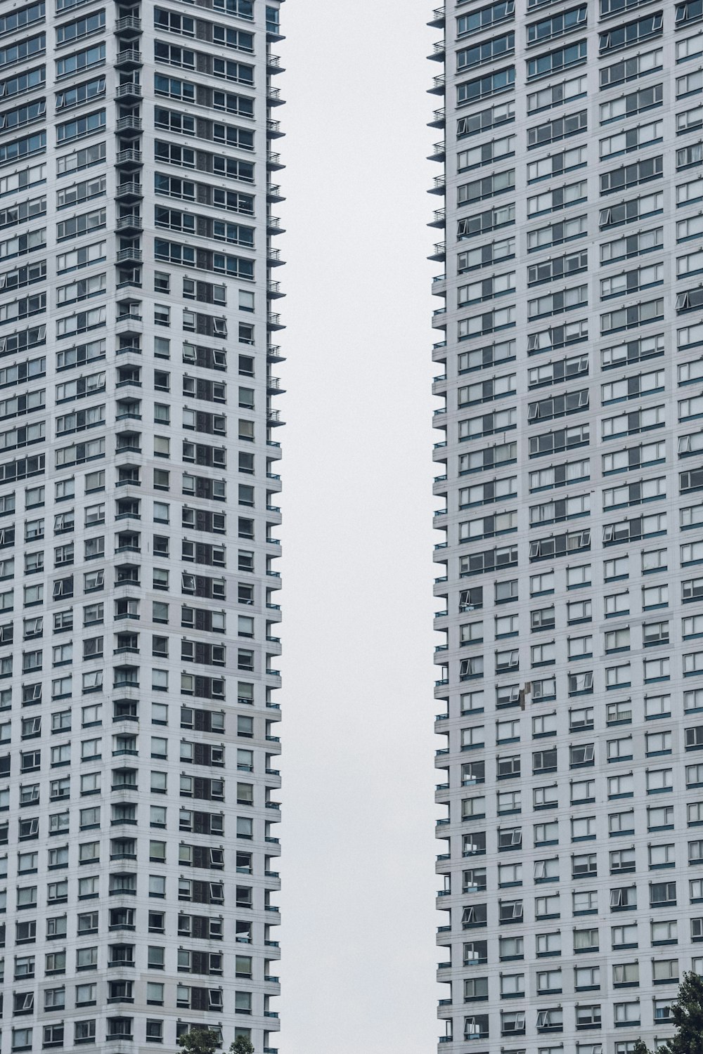 a tall skyscraper and a window