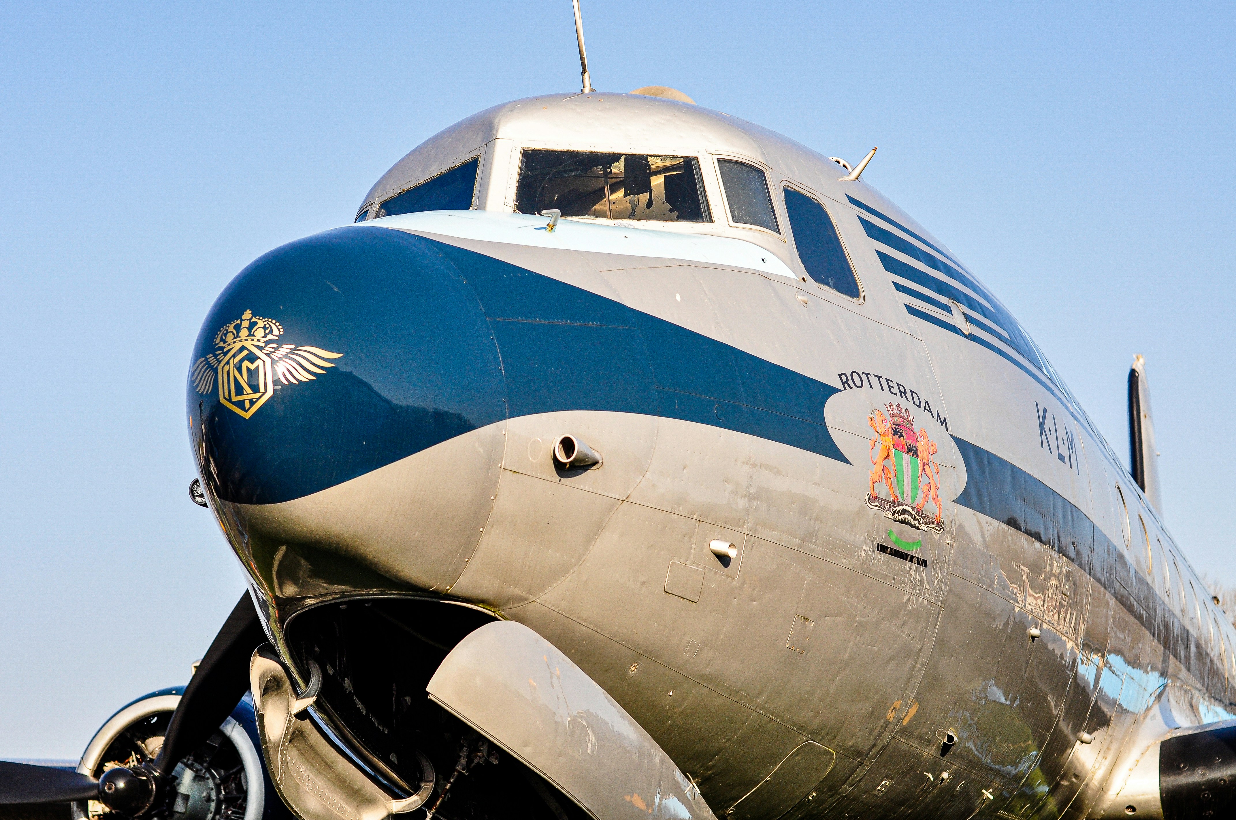 A close up of the nose of an airplane photo – Free Airplane Image on