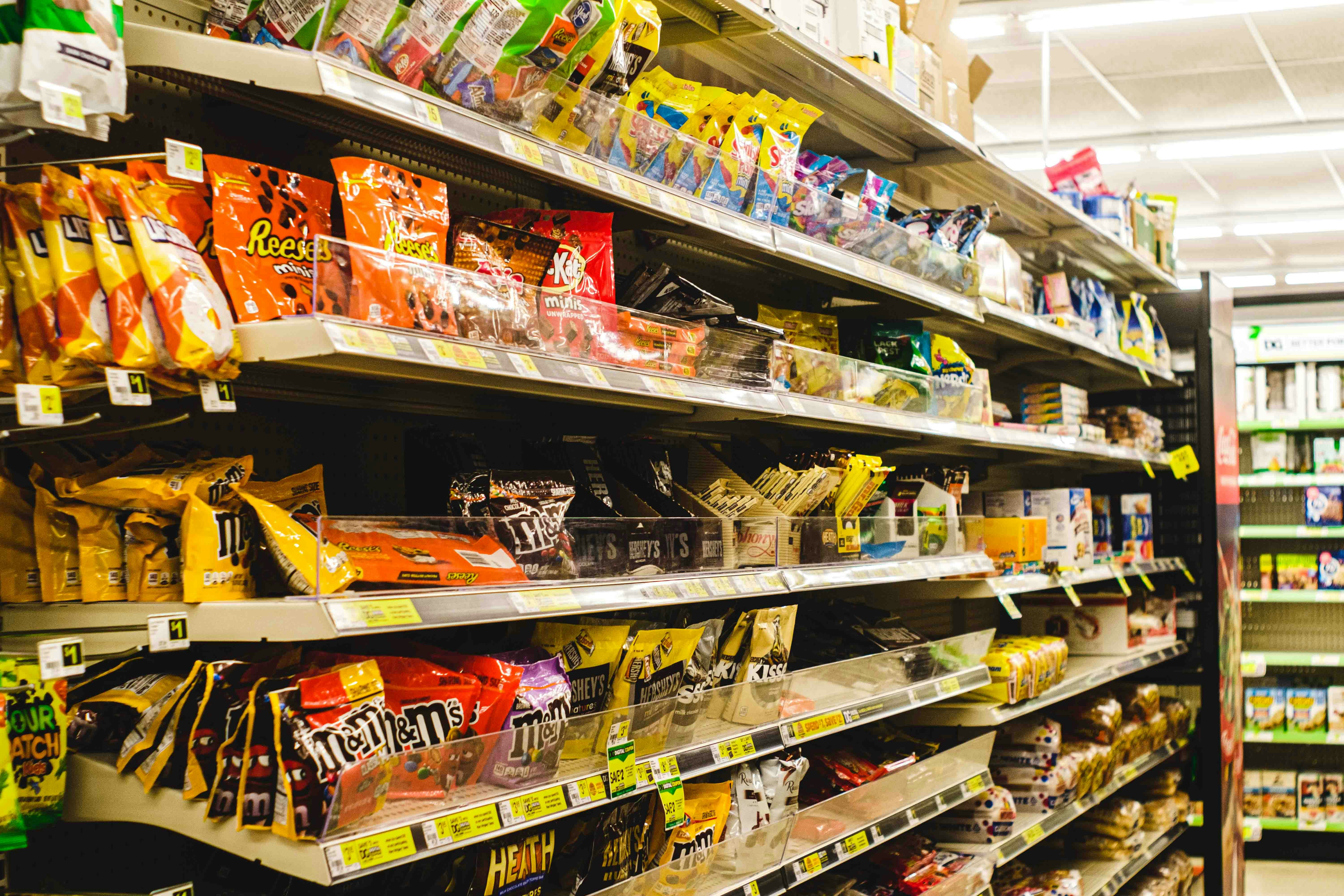 a grocery store filled with lots of food