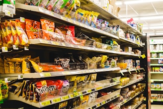 a grocery store filled with lots of food