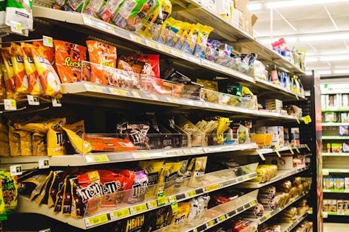 a grocery store filled with lots of food