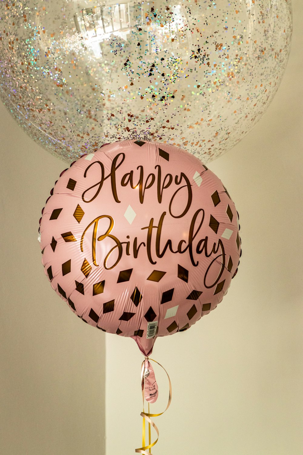 a couple of balloons that are on a table