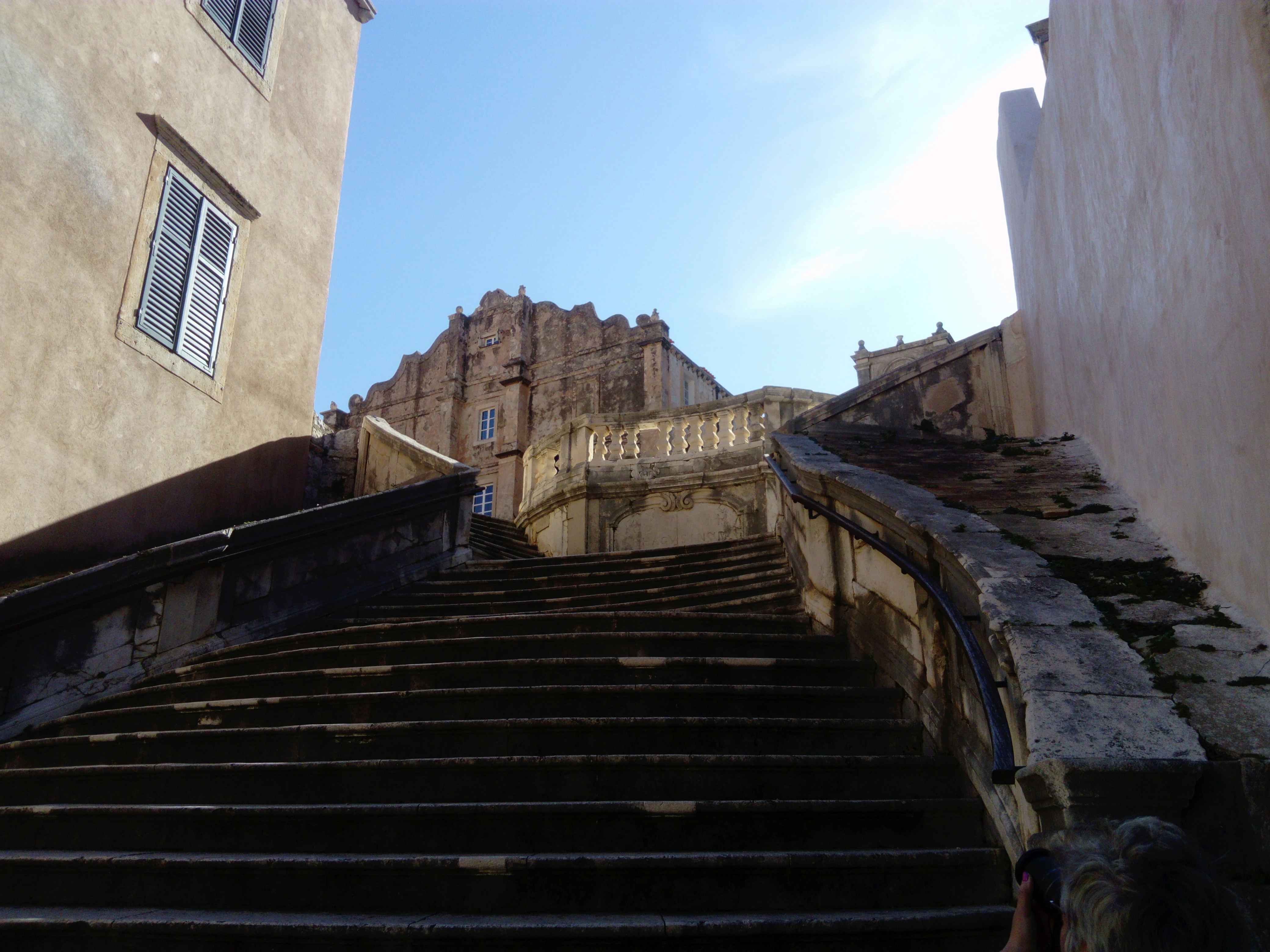 Steps of shame, Dubrovnik, February 2022