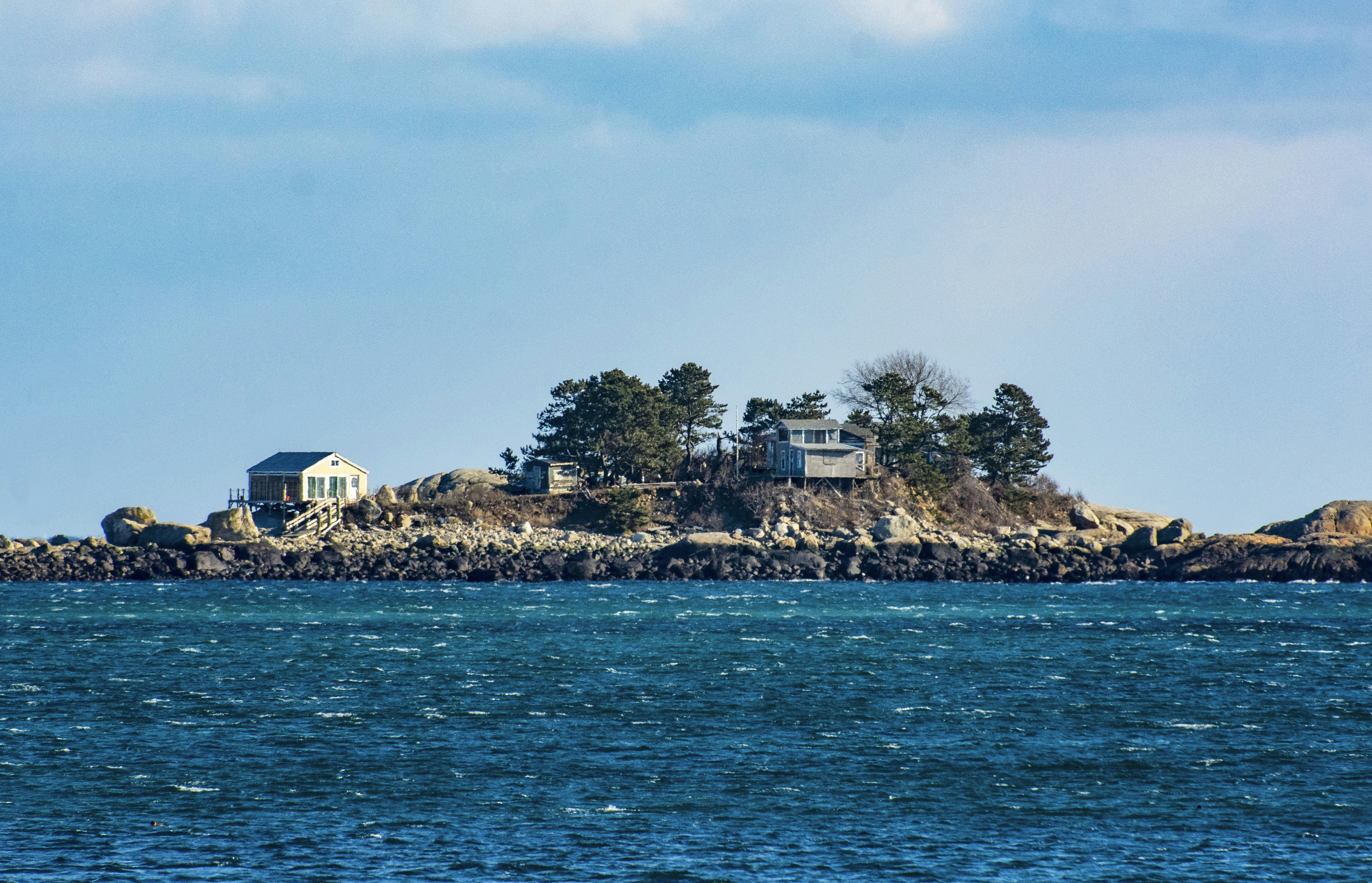 Small island off the coast of Marblehead, MA USA
