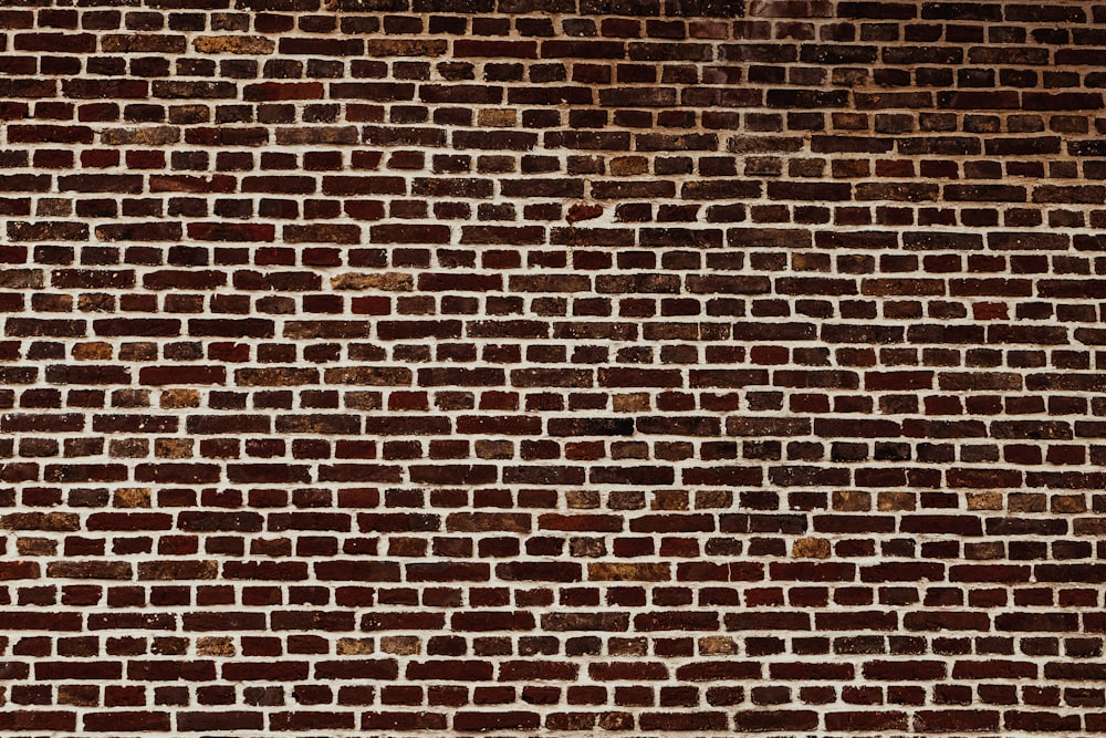 un mur de briques avec un panneau d’arrêt dessus