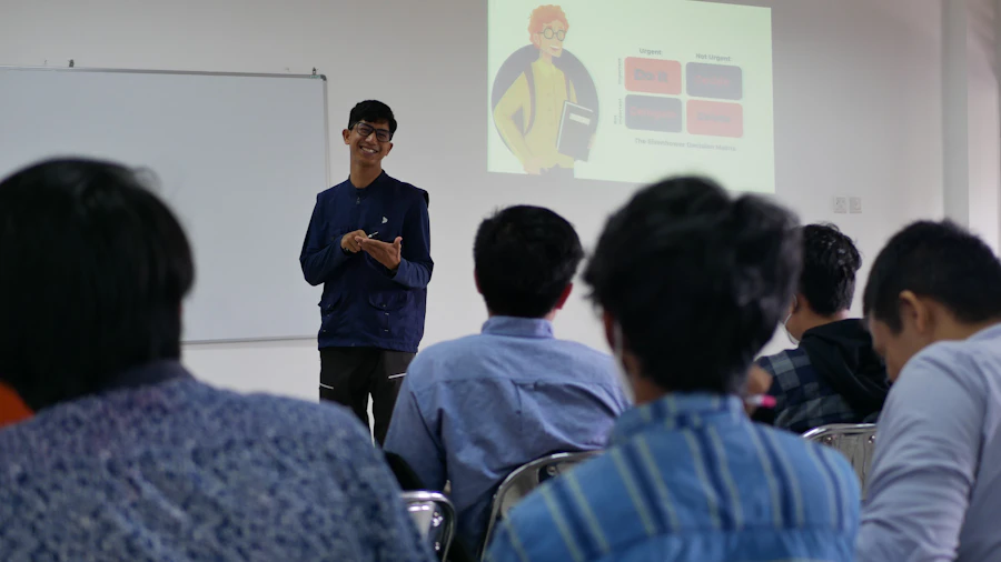 Corporate training session in progress