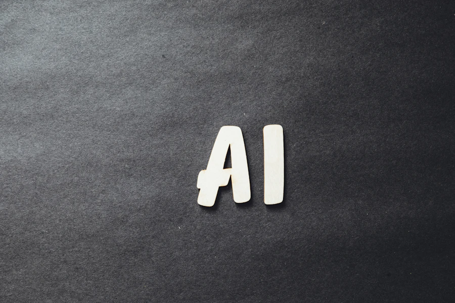 Digital AI visualization with binary code patterns and abstract technology