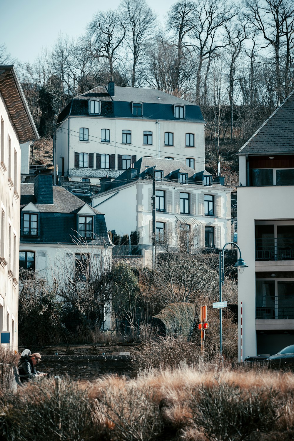 a couple of buildings that are next to each other