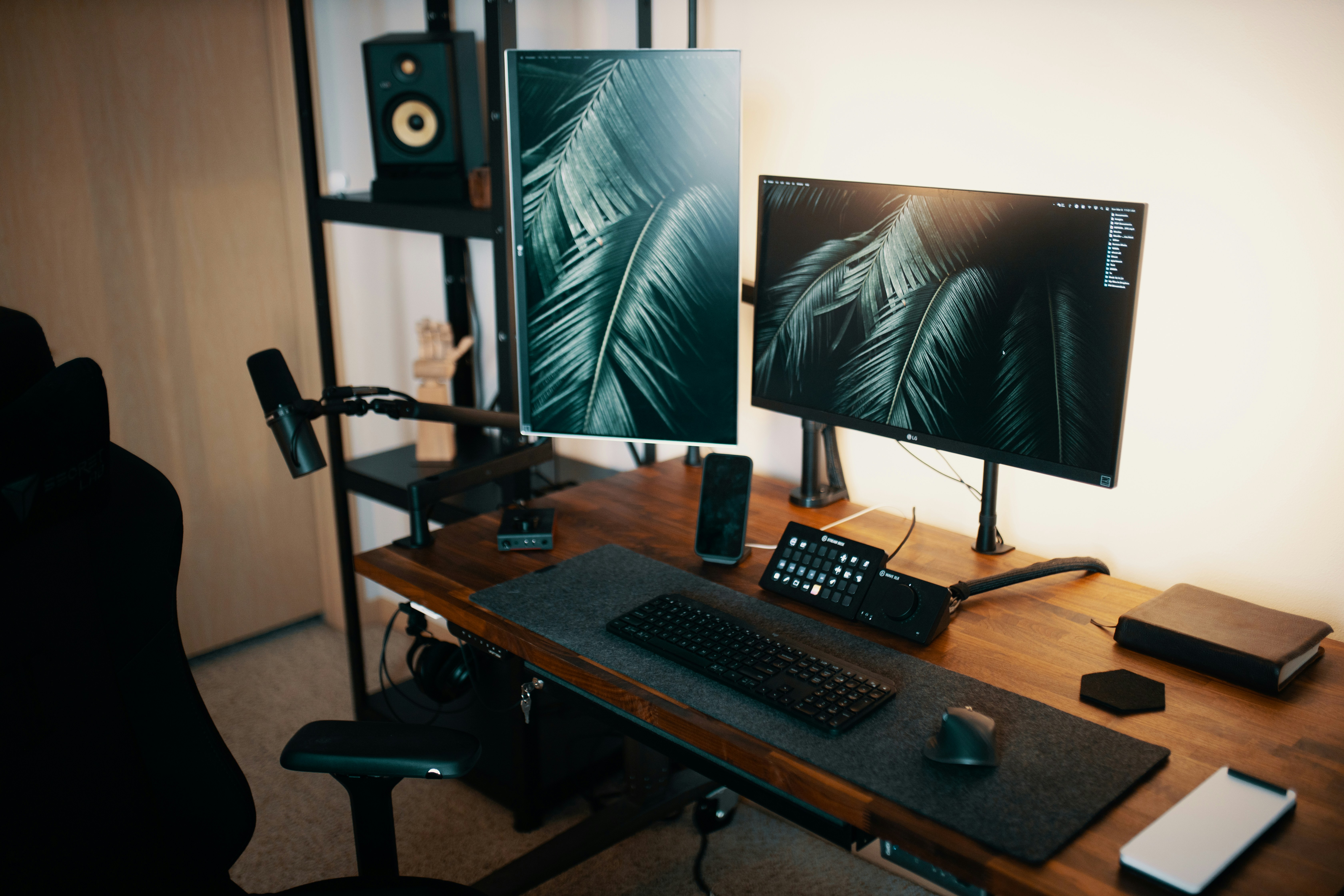 Gaming desk setup