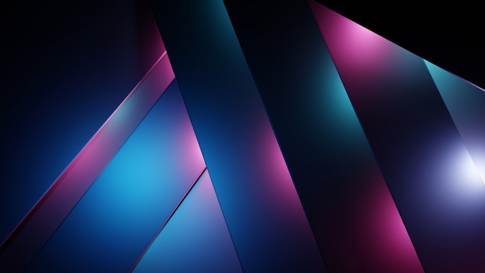 a dark background with different colored lines