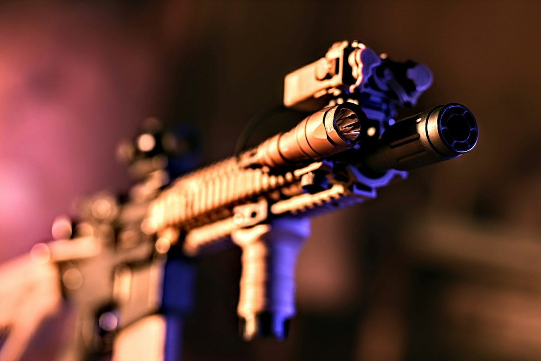 airsoft rifle closeup