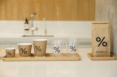 Functional 3D printed household items displayed in a modern kitchen setting.