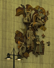 a clock on the side of a building