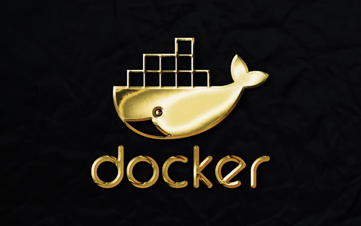 Gold plated Docker Logo