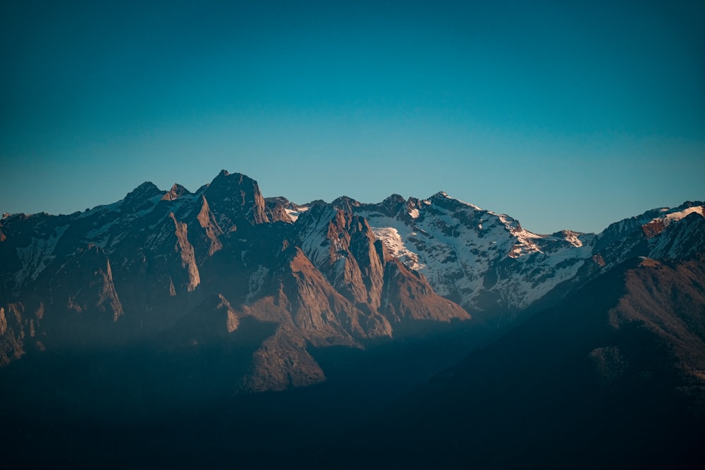 a view of a mountain range from a plane