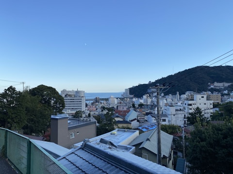 Scenic residential lots near commercial zones in Huacho with megapuerto visible in distance.