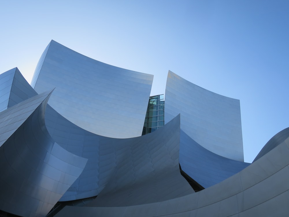 a close up of a building with a sky background