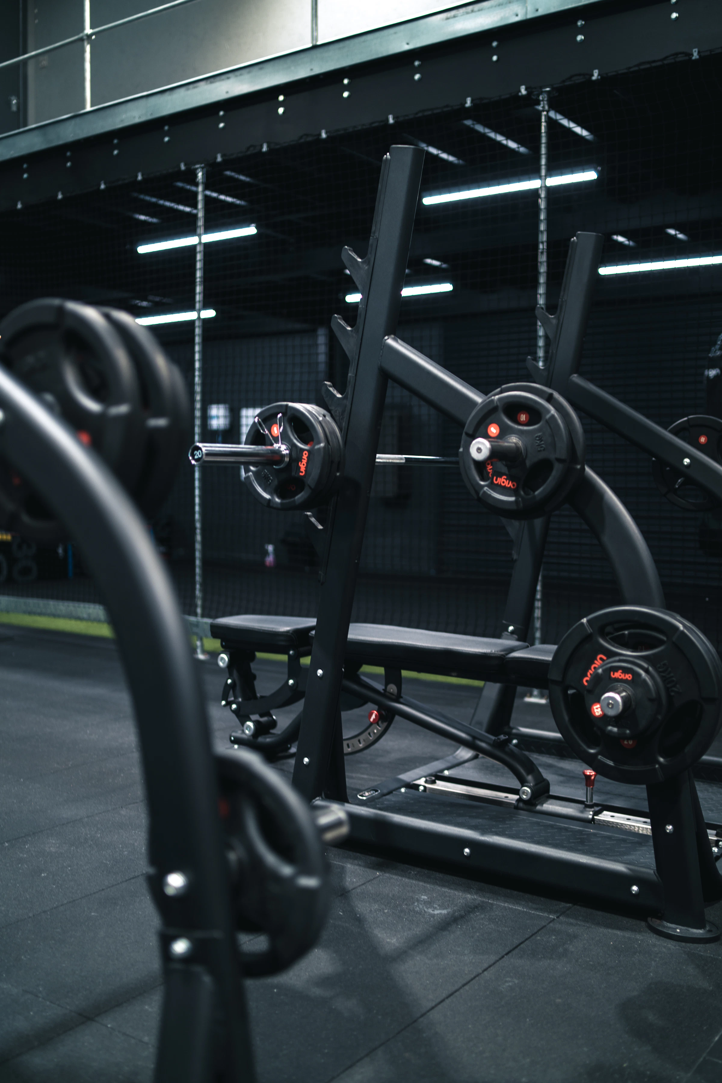 Aparelho de musculação para academia