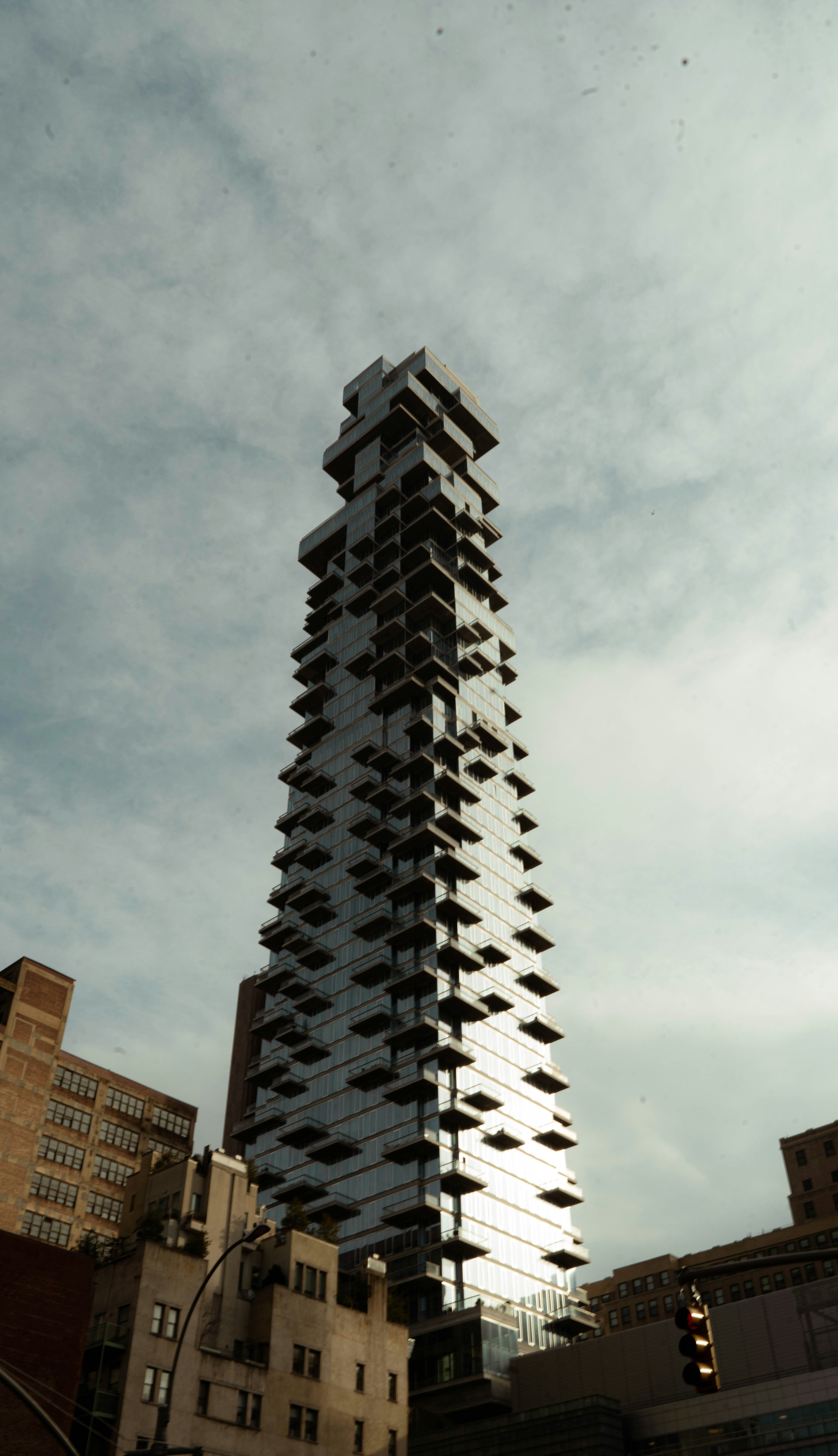 a very tall building with a lot of windows