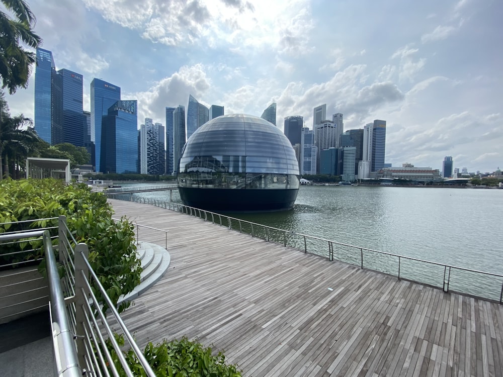 a view of a city from across a body of water