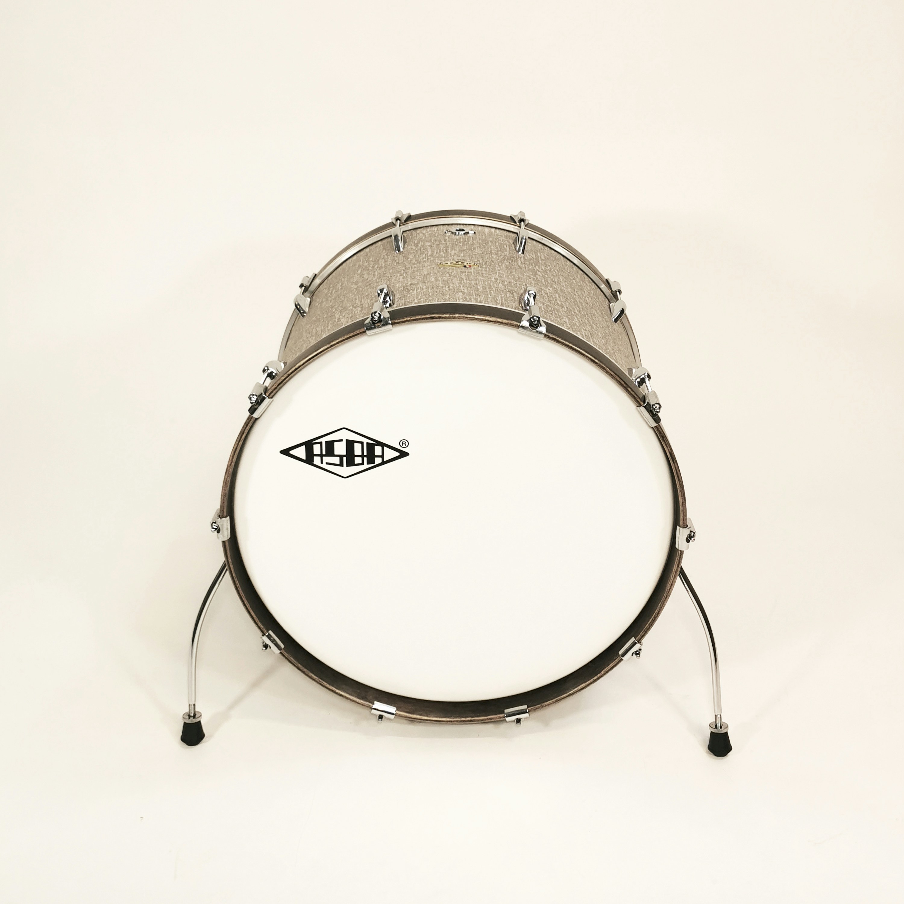 a close up of a drum head on a white background