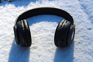 Sporty earmuffs designed for outdoor winter activities.