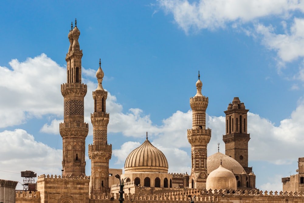 a large building with two towers and a dome