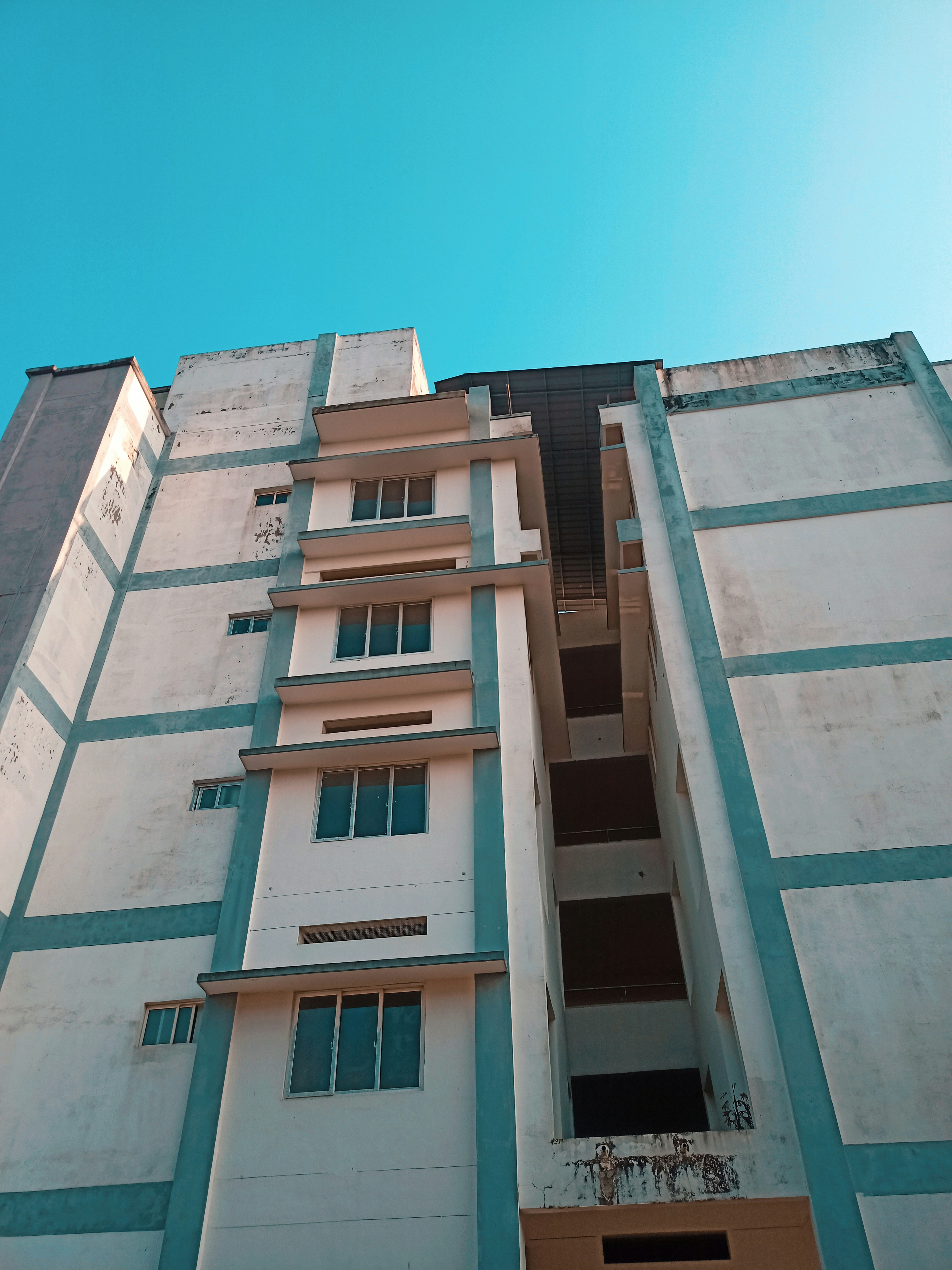 a very tall building with a bunch of windows