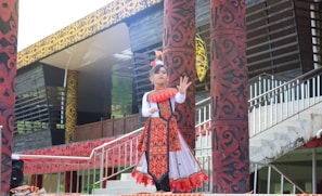 Children from indigenous communities participating in a cultural dance during a local festival.