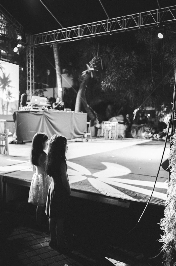 Children performing at the summer camp talent show
