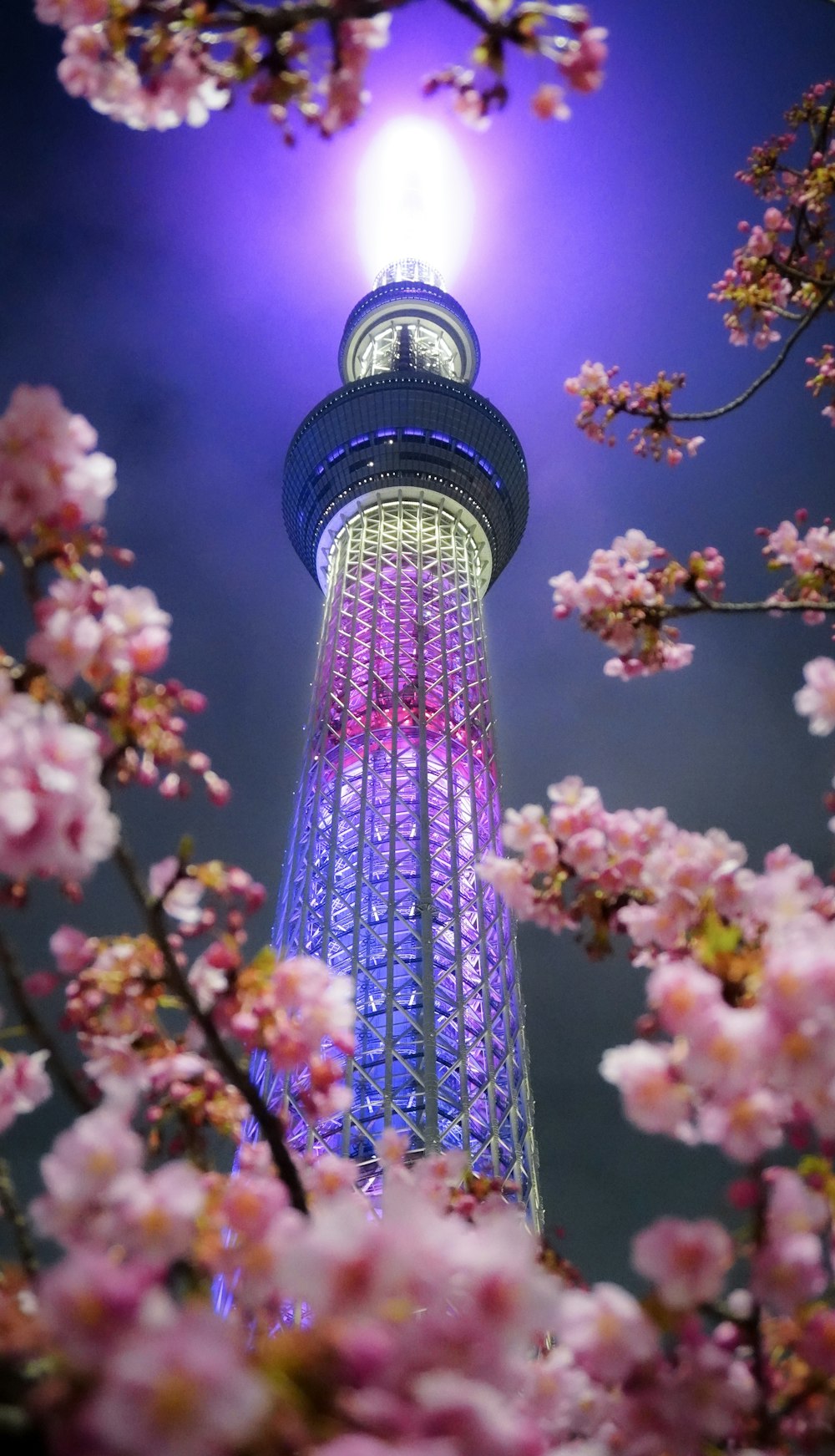 a tall tower with a clock on top of it