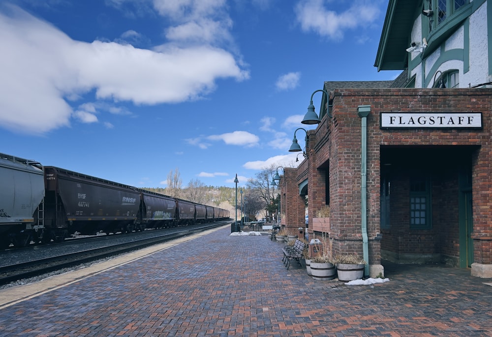 a train that is sitting on the tracks