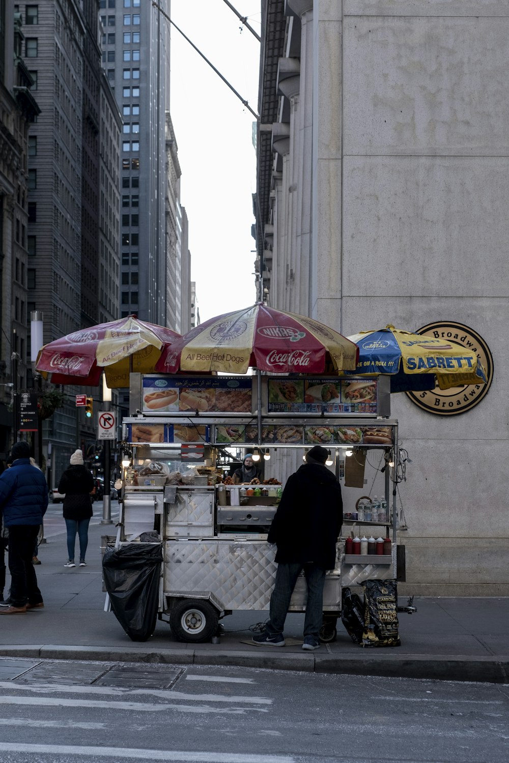 a food cart on the side of the road