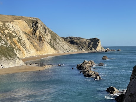 A scenic view of Brittany's coastline.