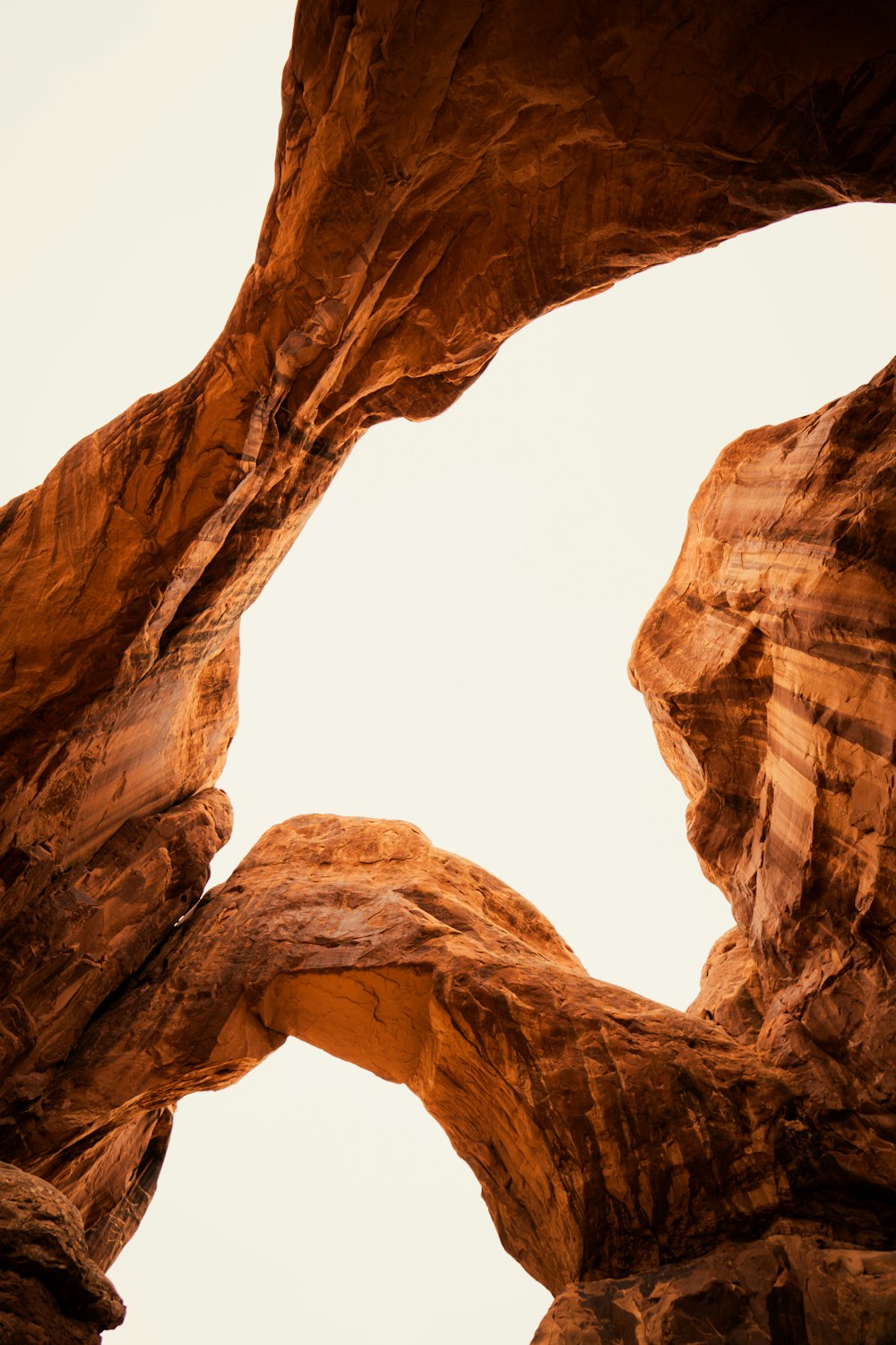 a large rock formation in the middle of a desert