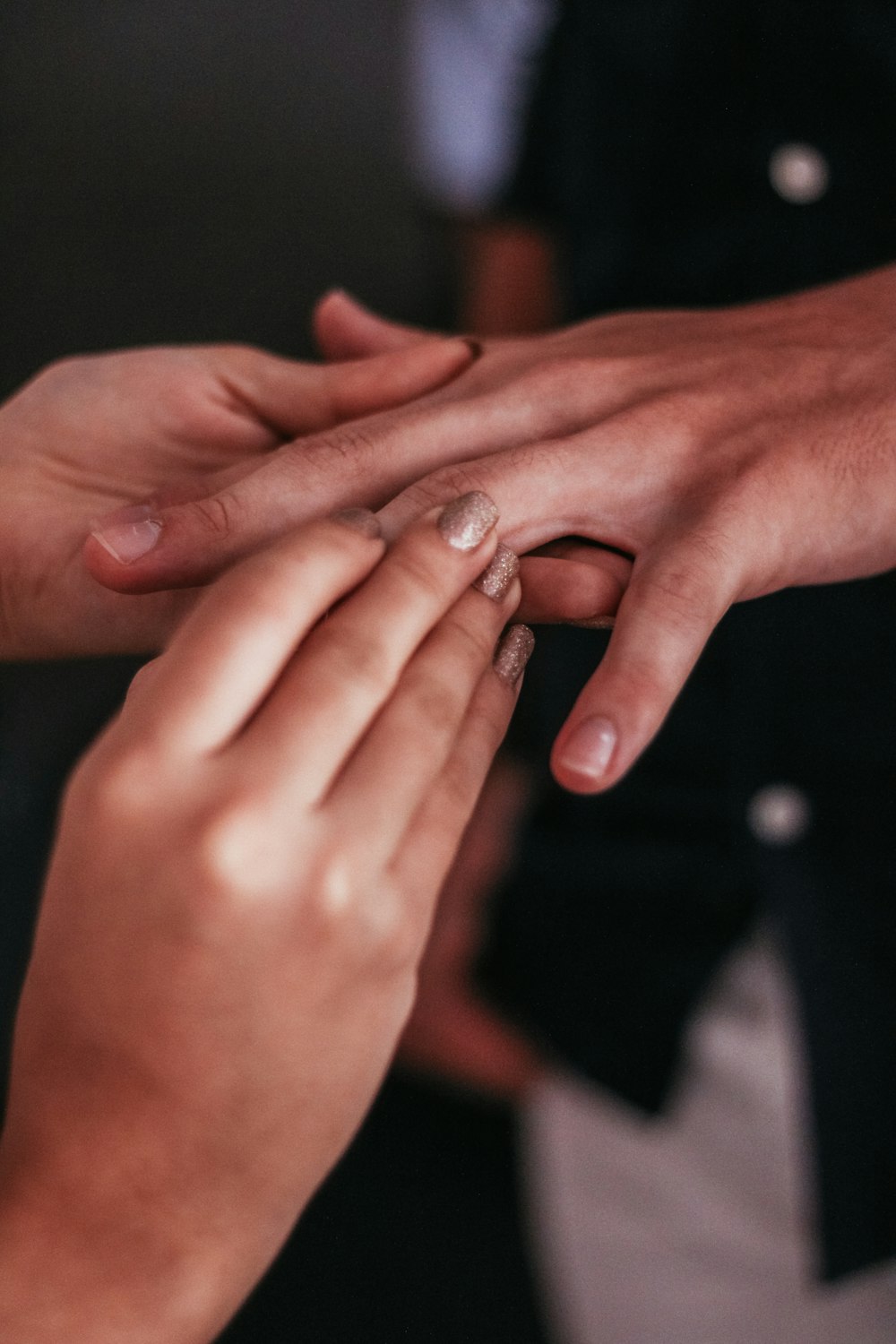 a close up of a hand