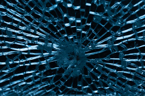 Cristal roto para reparación de cristalería