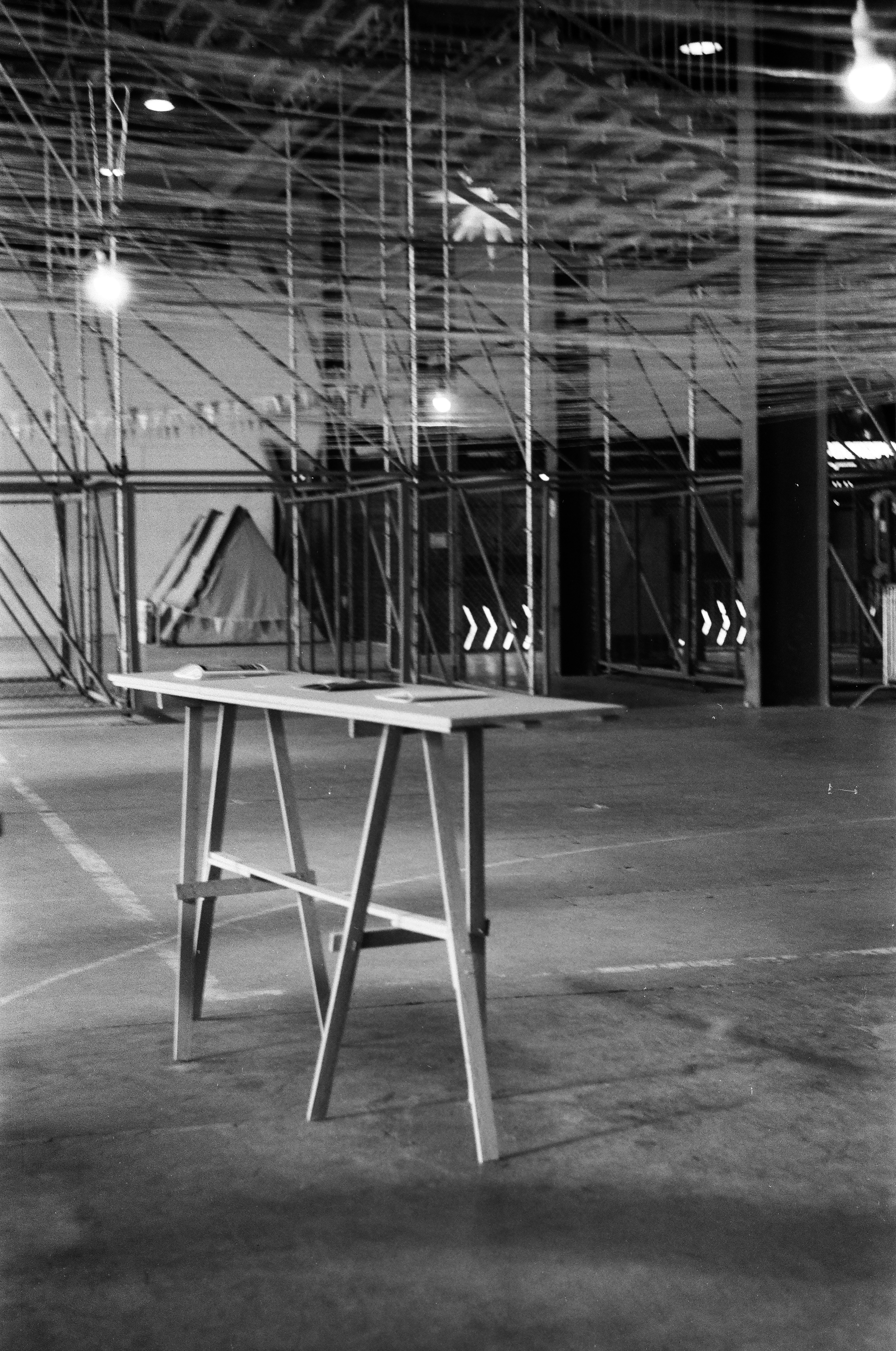 Centipede Work Stand in a Small Workshop