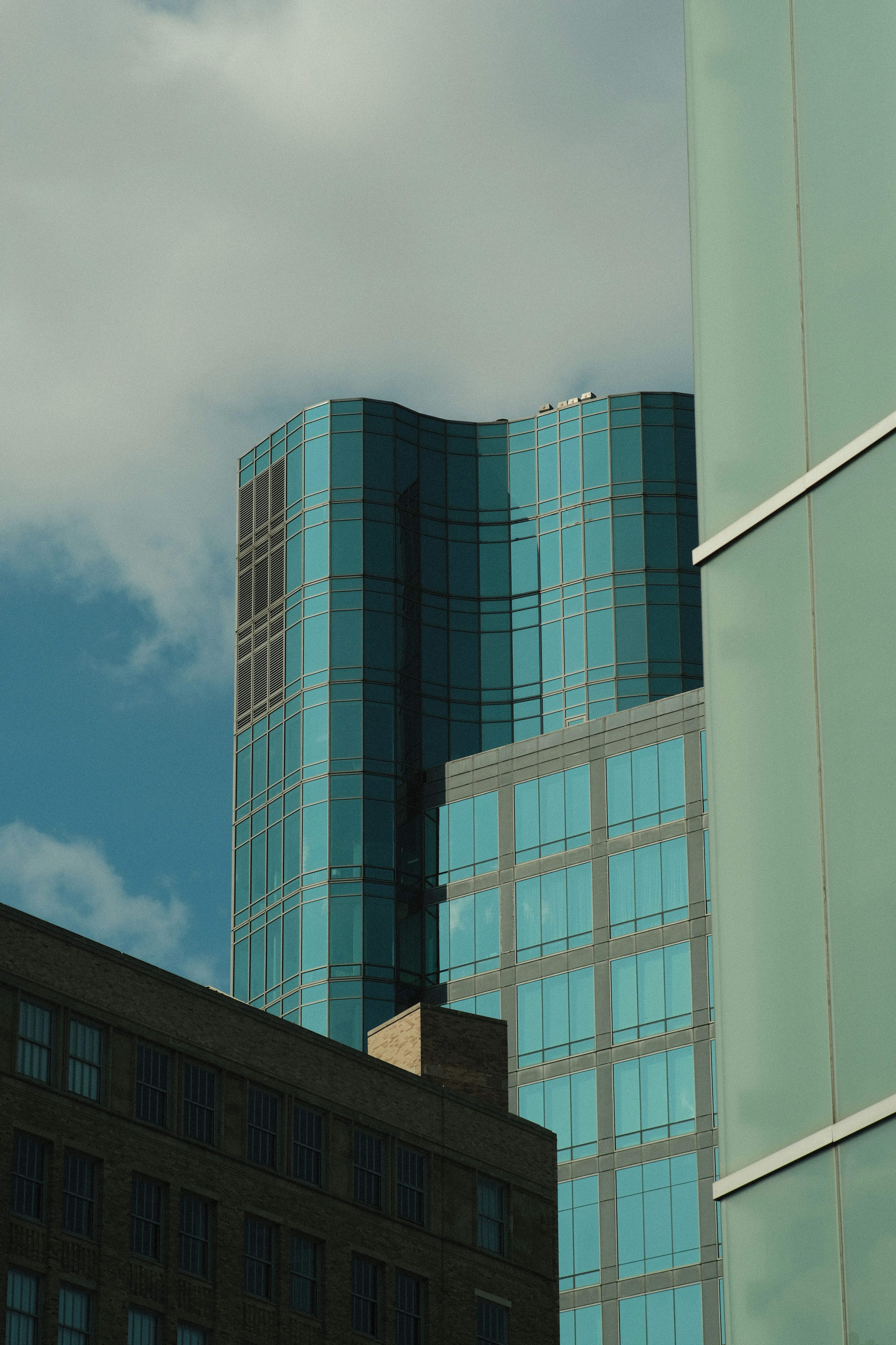 a large building with a clock on the side of it