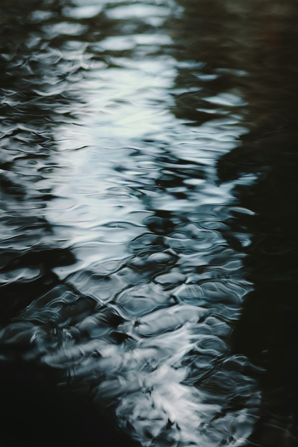 a blurry photo of a body of water