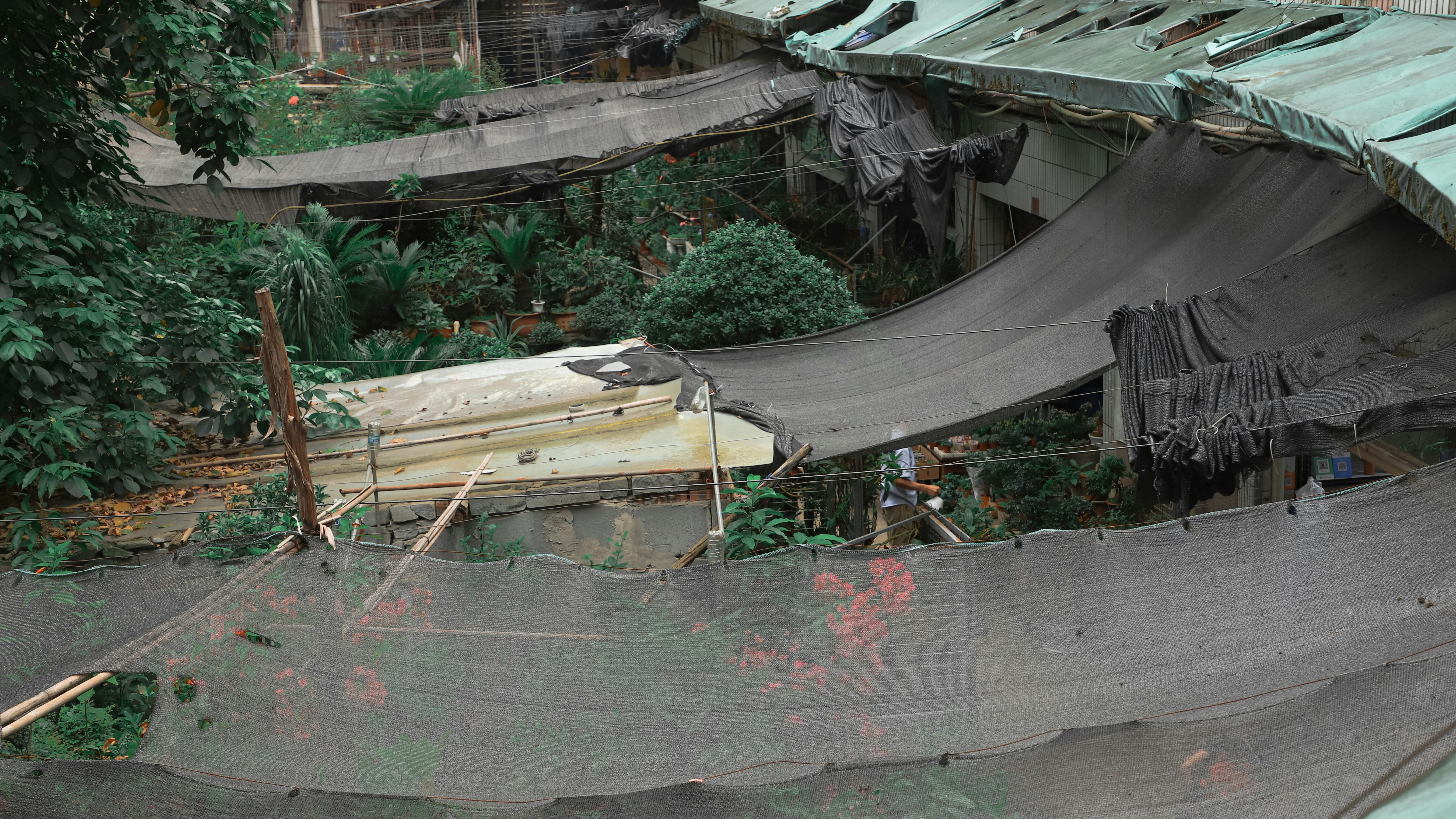 An aerial view of a building that has been torn down photo – Free ...
