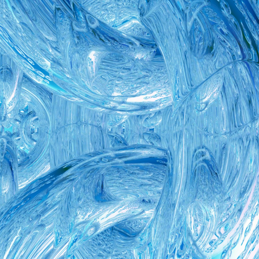 a close up view of a blue background