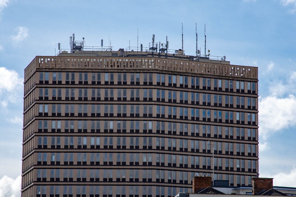 a very tall building with a lot of windows