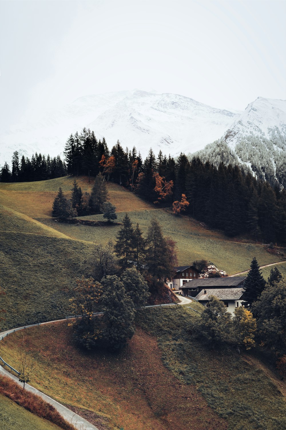 a snow covered mountain