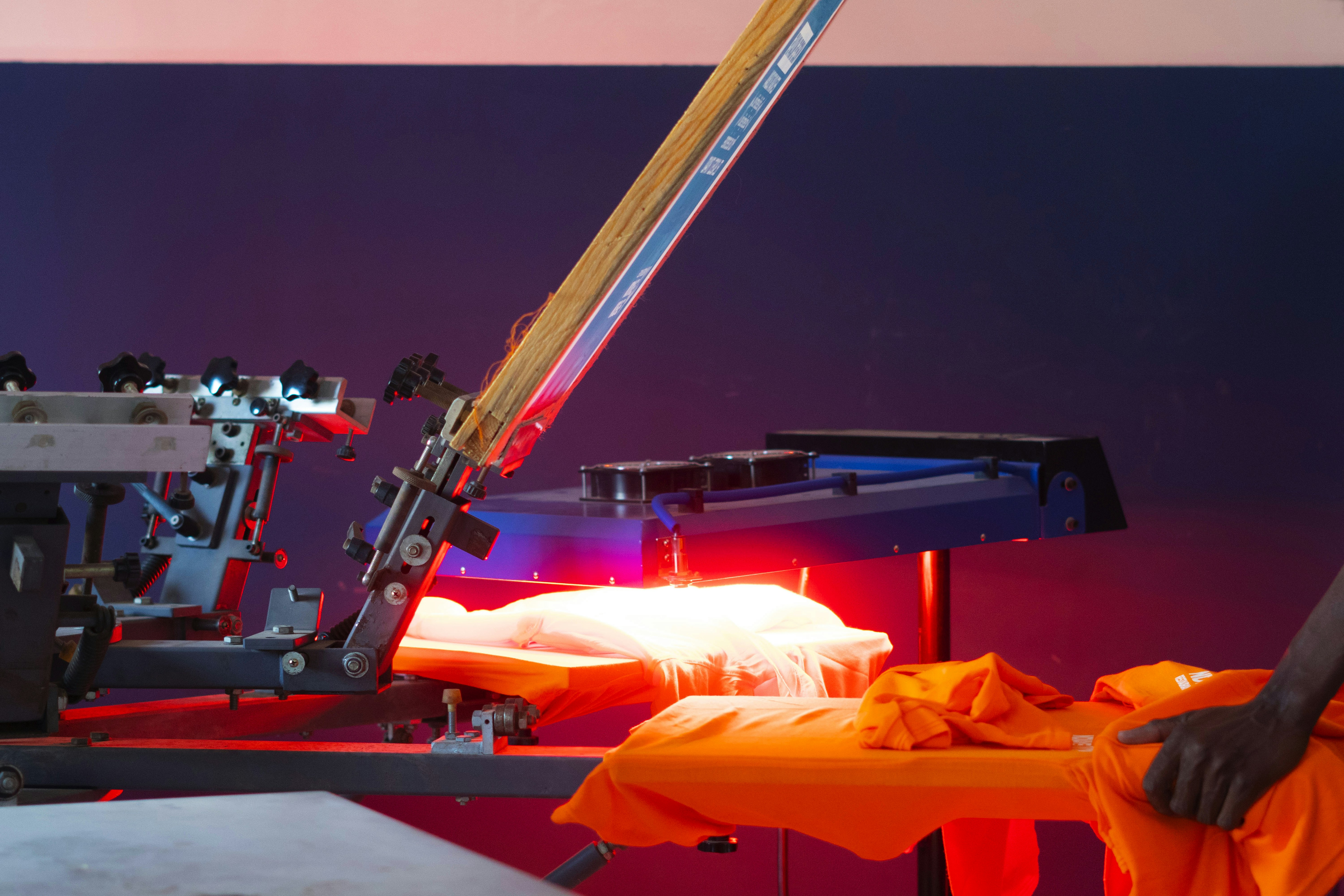 Dakar, Senegal - Screen printing machine