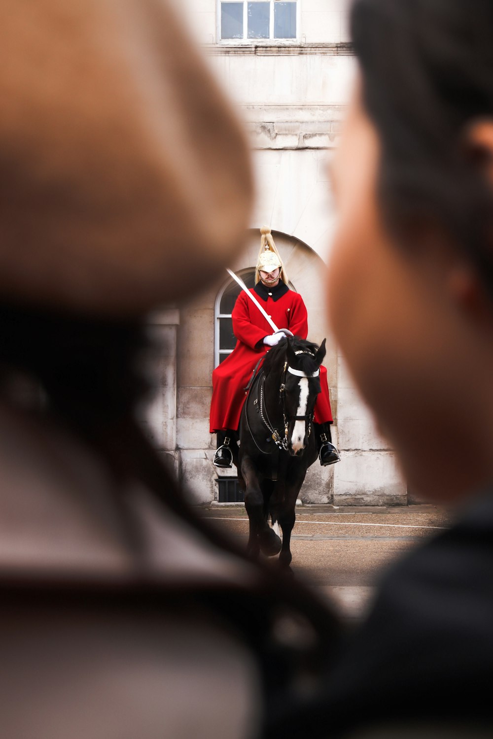 a person riding a horse